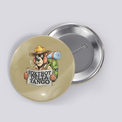 Bear Foxtrots Deltas Tangos Funny Bear Foxtrots Deltas Button