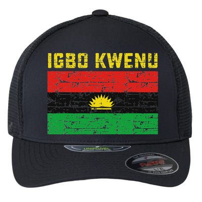 Biafran Flag Design Flexfit Unipanel Trucker Cap