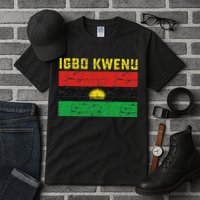 Biafran Flag Design Tall T-Shirt