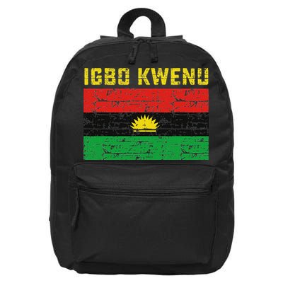 Biafran Flag Design 16 in Basic Backpack