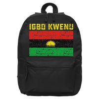 Biafran Flag Design 16 in Basic Backpack
