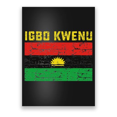 Biafran Flag Design Poster