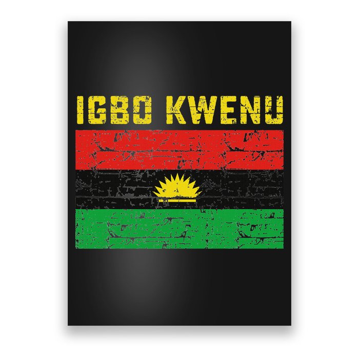 Biafran Flag Design Poster
