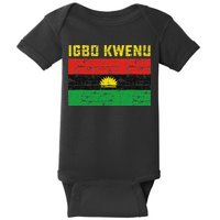 Biafran Flag Design Baby Bodysuit