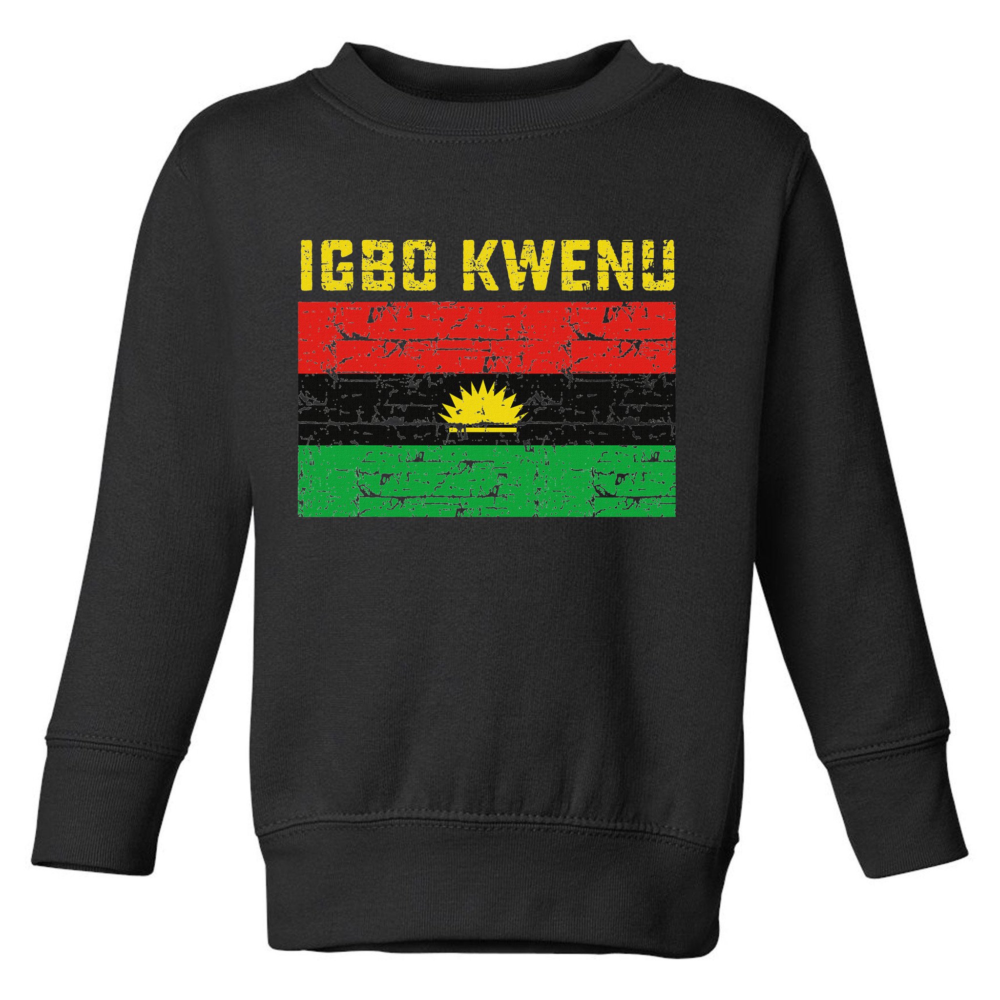 Biafran Flag Design Toddler Sweatshirt