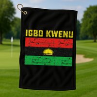 Biafran Flag Design Golf Towel