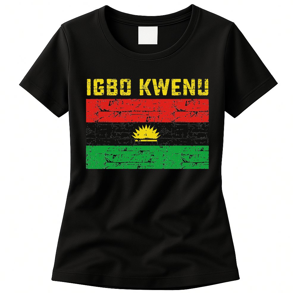 Biafran Flag Design Womens T-Shirt