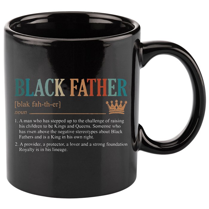 Black Father Definition Fathers Day 11oz C Handle Ceramic Mug