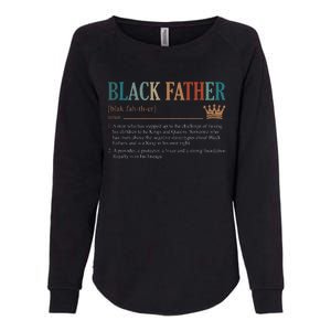 Black Father Definition Fathers Day Womens California Wash Sweatshirt