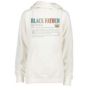 Black Father Definition Fathers Day Womens Funnel Neck Pullover Hood