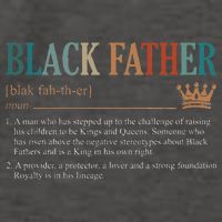 Black Father Definition Fathers Day Vector Backpack