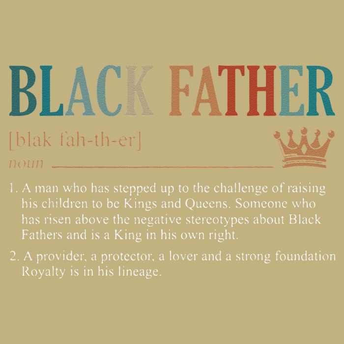 Black Father Definition Fathers Day Cooling Performance Crew T-Shirt