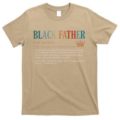Black Father Definition Fathers Day T-Shirt