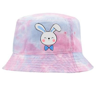 Bunny Face Dad Daddy Papa Easter Bunny Gift Tie-Dyed Bucket Hat