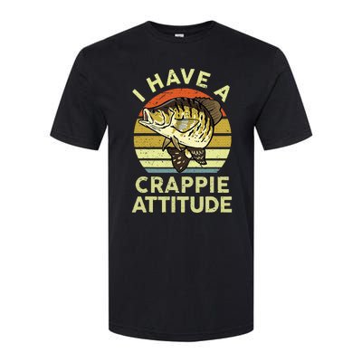 Bass Fish Dad I Have A Crappie Attitude Softstyle® CVC T-Shirt