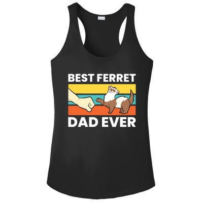 Best Ferret Dad Ever Ladies PosiCharge Competitor Racerback Tank