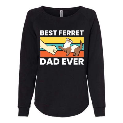 Best Ferret Dad Ever Womens California Wash Sweatshirt