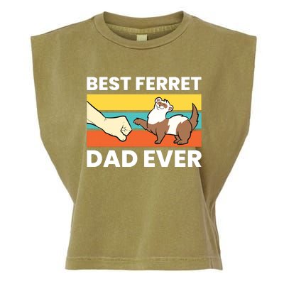 Best Ferret Dad Ever Garment-Dyed Women's Muscle Tee