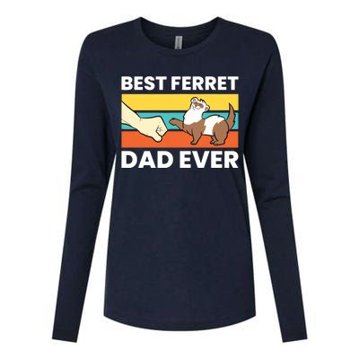 Best Ferret Dad Ever Womens Cotton Relaxed Long Sleeve T-Shirt