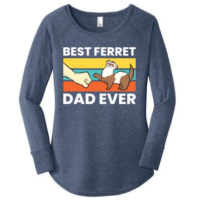 Best Ferret Dad Ever Women's Perfect Tri Tunic Long Sleeve Shirt