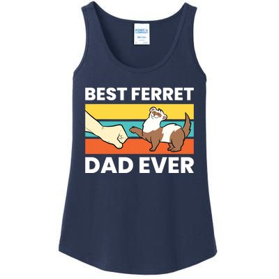 Best Ferret Dad Ever Ladies Essential Tank