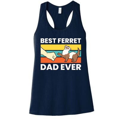 Best Ferret Dad Ever Women's Racerback Tank