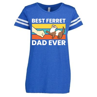 Best Ferret Dad Ever Enza Ladies Jersey Football T-Shirt