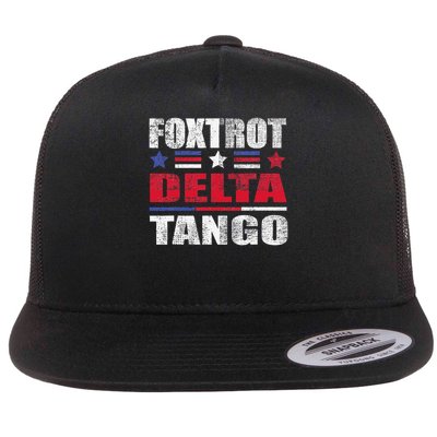 Bear Foxtrots Deltas Tangos Funny Bear Foxtrots Deltas Flat Bill Trucker Hat