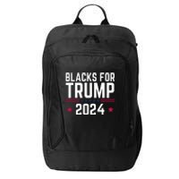 Blacks For Donald Trump 2024 Presidential Election Republican City Backpack