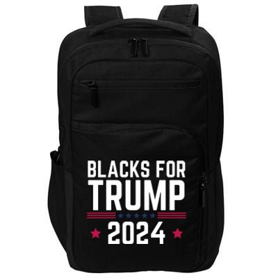 Blacks For Donald Trump 2024 Presidential Election Republican Impact Tech Backpack