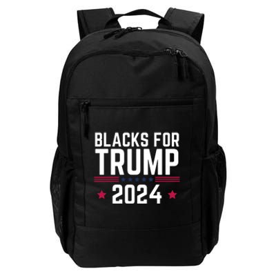 Blacks For Donald Trump 2024 Presidential Election Republican Daily Commute Backpack