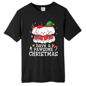 Bichon Frise Dogs Merry Day Mom Dad Have A Pawsome Christmas Cute Gift Tall Fusion ChromaSoft Performance T-Shirt