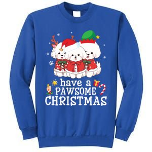 Bichon Frise Dogs Merry Day Mom Dad Have A Pawsome Christmas Cute Gift Sweatshirt