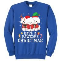 Bichon Frise Dogs Merry Day Mom Dad Have A Pawsome Christmas Cute Gift Sweatshirt