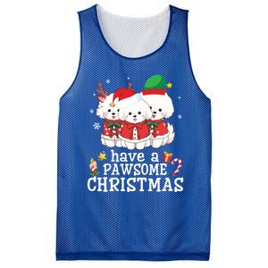 Bichon Frise Dogs Merry Day Mom Dad Have A Pawsome Christmas Cute Gift Mesh Reversible Basketball Jersey Tank