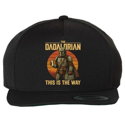 Best Fathers Day Dad The Dadalorian Wool Snapback Cap