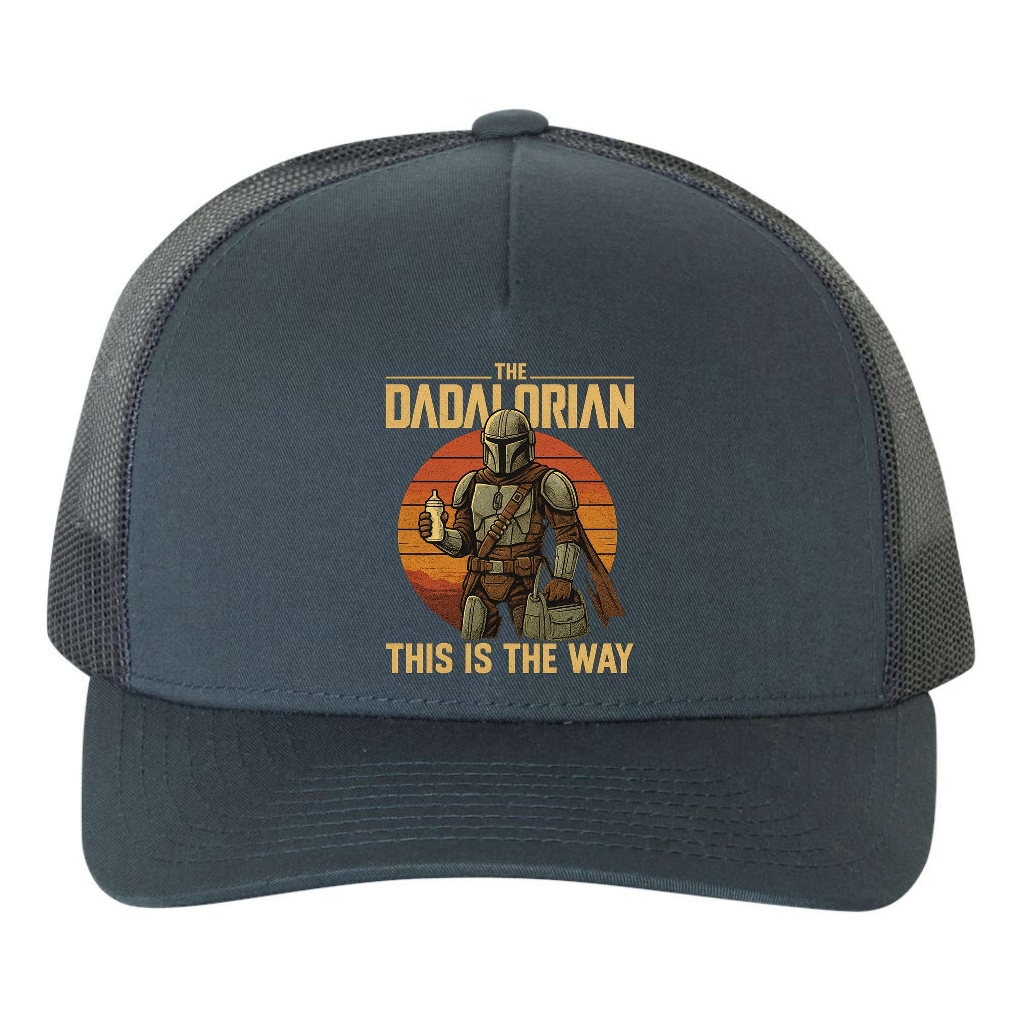Best Fathers Day Dad The Dadalorian Yupoong Adult 5-Panel Trucker Hat