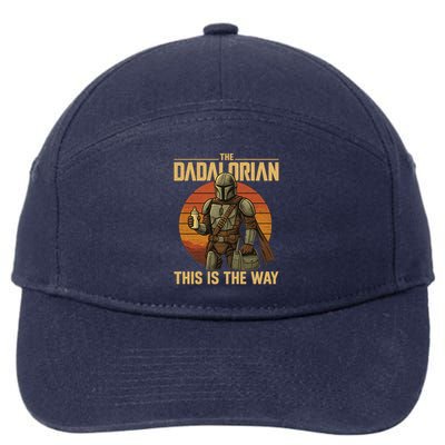 Best Fathers Day Dad The Dadalorian 7-Panel Snapback Hat