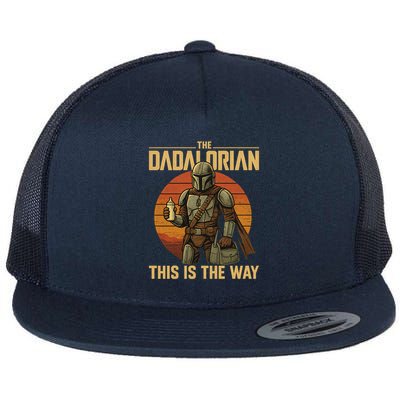 Best Fathers Day Dad The Dadalorian Flatbill Hat