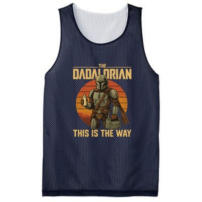 Best Fathers Day Dad The Dadalorian Mesh Reversible Basketball Jersey Tank