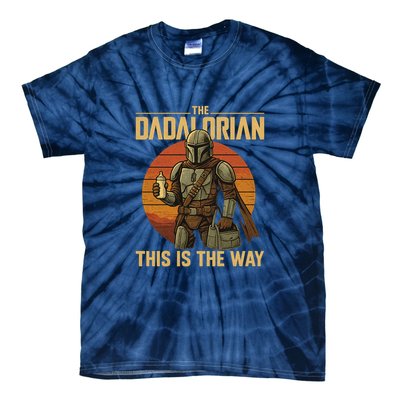Best Fathers Day Dad The Dadalorian Tie-Dye T-Shirt