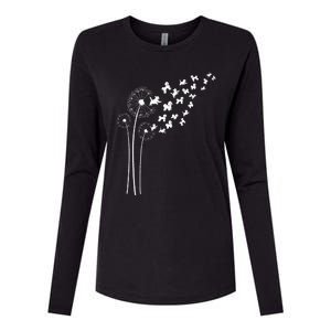 Bichon Frise Dandelion Flower For Dandelions And Dog Lover Womens Cotton Relaxed Long Sleeve T-Shirt