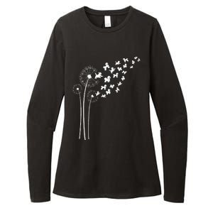 Bichon Frise Dandelion Flower For Dandelions And Dog Lover Womens CVC Long Sleeve Shirt