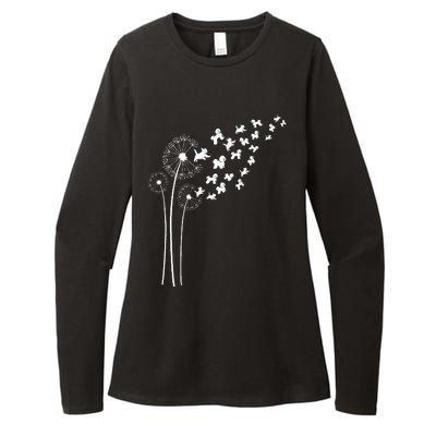 Bichon Frise Dandelion Flower For Dandelions And Dog Lover Womens CVC Long Sleeve Shirt