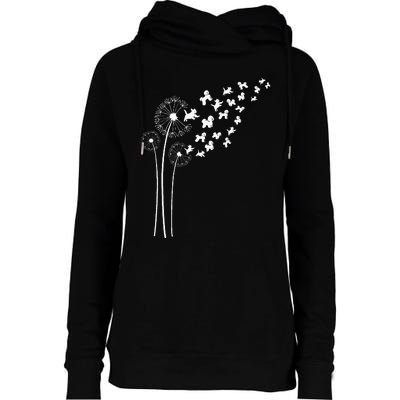 Bichon Frise Dandelion Flower For Dandelions And Dog Lover Womens Funnel Neck Pullover Hood