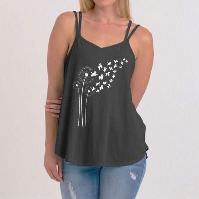 Bichon Frise Dandelion Flower For Dandelions And Dog Lover Women's Strappy Tank