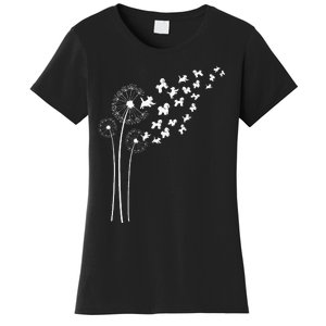 Bichon Frise Dandelion Flower For Dandelions And Dog Lover Women's T-Shirt