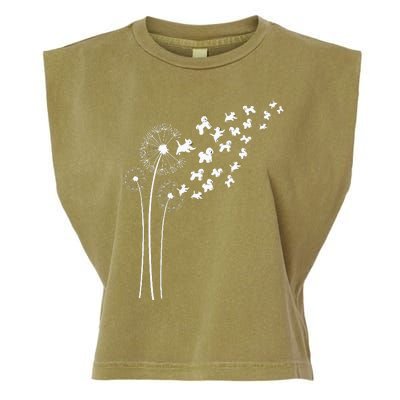 Bichon Frise Dandelion Flower For Dandelions And Dog Lover Garment-Dyed Women's Muscle Tee