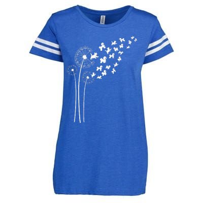 Bichon Frise Dandelion Flower For Dandelions And Dog Lover Enza Ladies Jersey Football T-Shirt