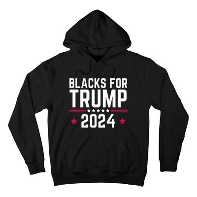 Blacks For Donald Trump 2024 Presidential Election Republican Hoodie